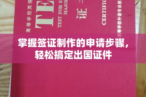 崇明掌握签证制作的申请步骤，轻松搞定出国证件