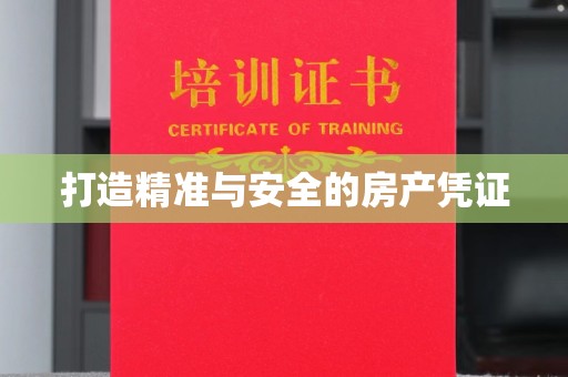 崇明打造精准与安全的房产凭证
